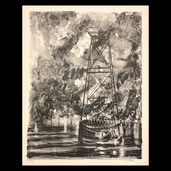 RICHARD FLORSHEIM (American, 1905-1975), "Buoy", 1970, lithograph, pencil signed,