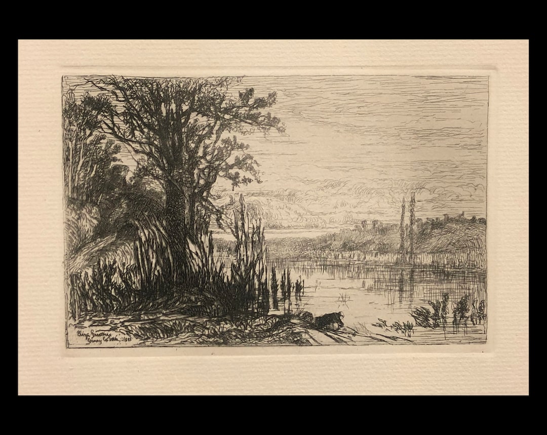 ELIZA PRATT GREATOREX american 18191898 pond at Etsy