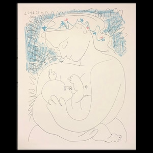PABLO PICASSO (after) (Spanish/French, 1881-1973), &quot;Maternite&#39;&quot;, 1963, lithograph.