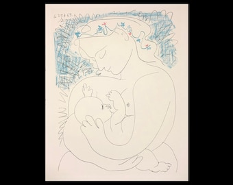 PABLO PICASSO (after) (Spanish/French, 1881-1973), &quot;Maternite&#39;&quot;, 1963, lithograph.