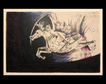 RUFINO TAMAYO + 1952 素晴らしいサイン入りプリント 限定版 新品