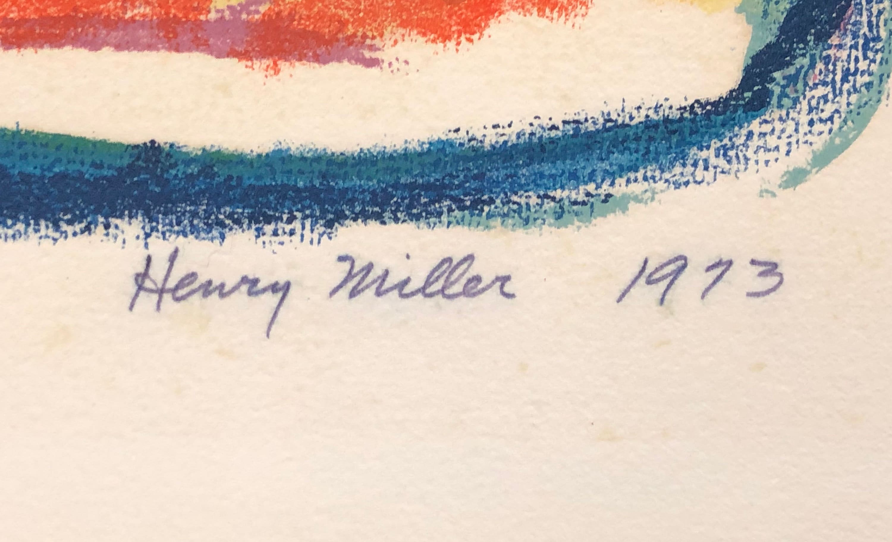 HENRY MILLER (american, 1891-1980), 