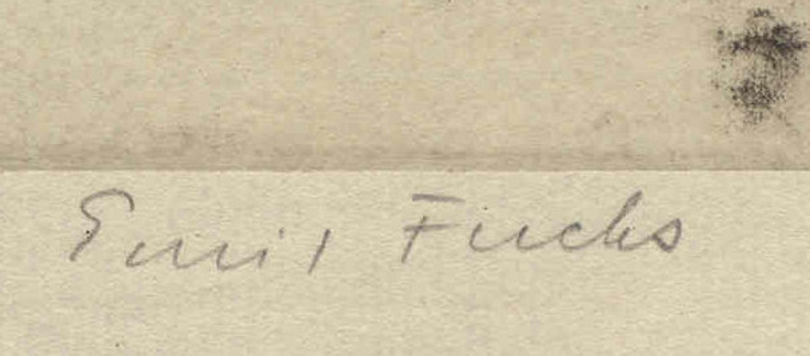 EMIL FUCHS austrian/american, 18661929, thoughts Ii/ii, 1927, Original
