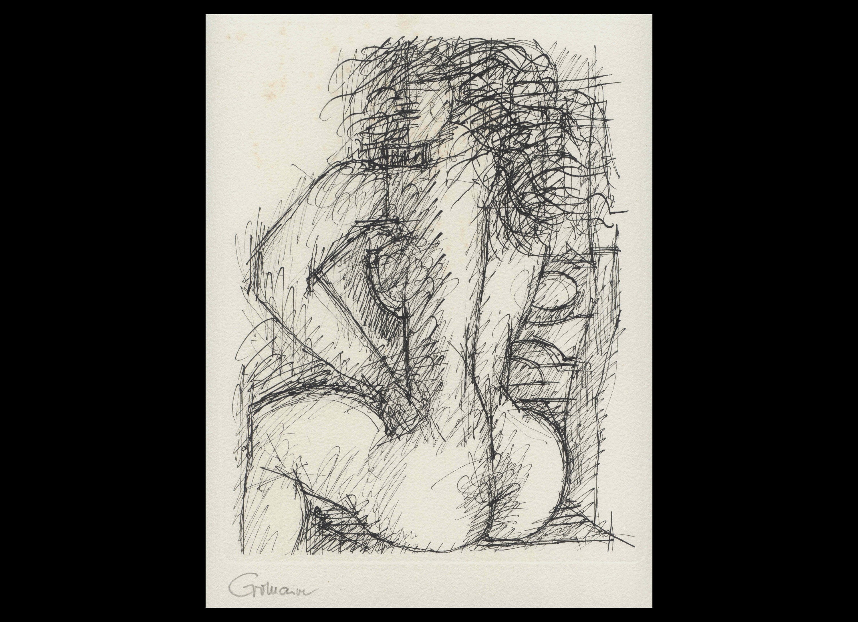 MARCEL GROMAIRE (francés, 1892-1971), Desnudo desde atrás, 1949,  aguafuerte, lápiz firmado - Etsy México