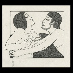 ERIC GILL (English, 1882-1940), &quot;Ibi Dabo Tibi&quot;, 1925, wood engraving, pencil signed.