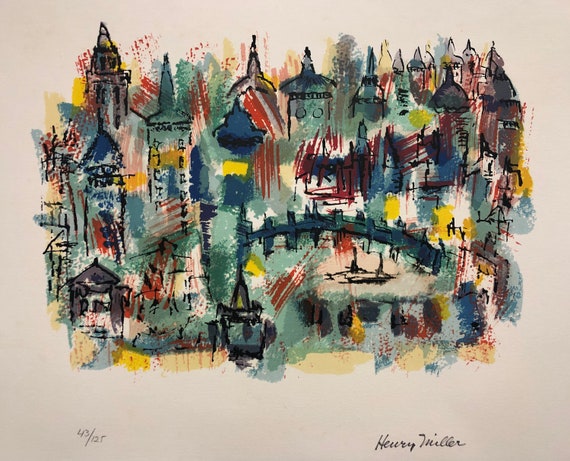 HENRY MILLER (american, 1891-1980), Title Unknown, Ca. 1970