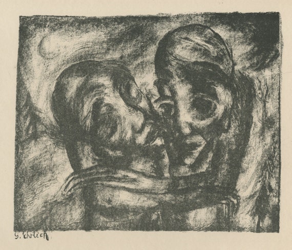 1920 Trostung original lithograph GEORG EHRLICH German, 1897-1966