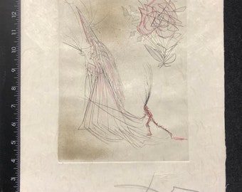 サルバドール・ダリ（スペイン/フランス、1904-1989）、「幽霊と薔薇