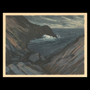 HARRY SHOKLER (America, 1897-1978), &quot;Maine Coast&quot;, ca. 1950, serigraph, signed