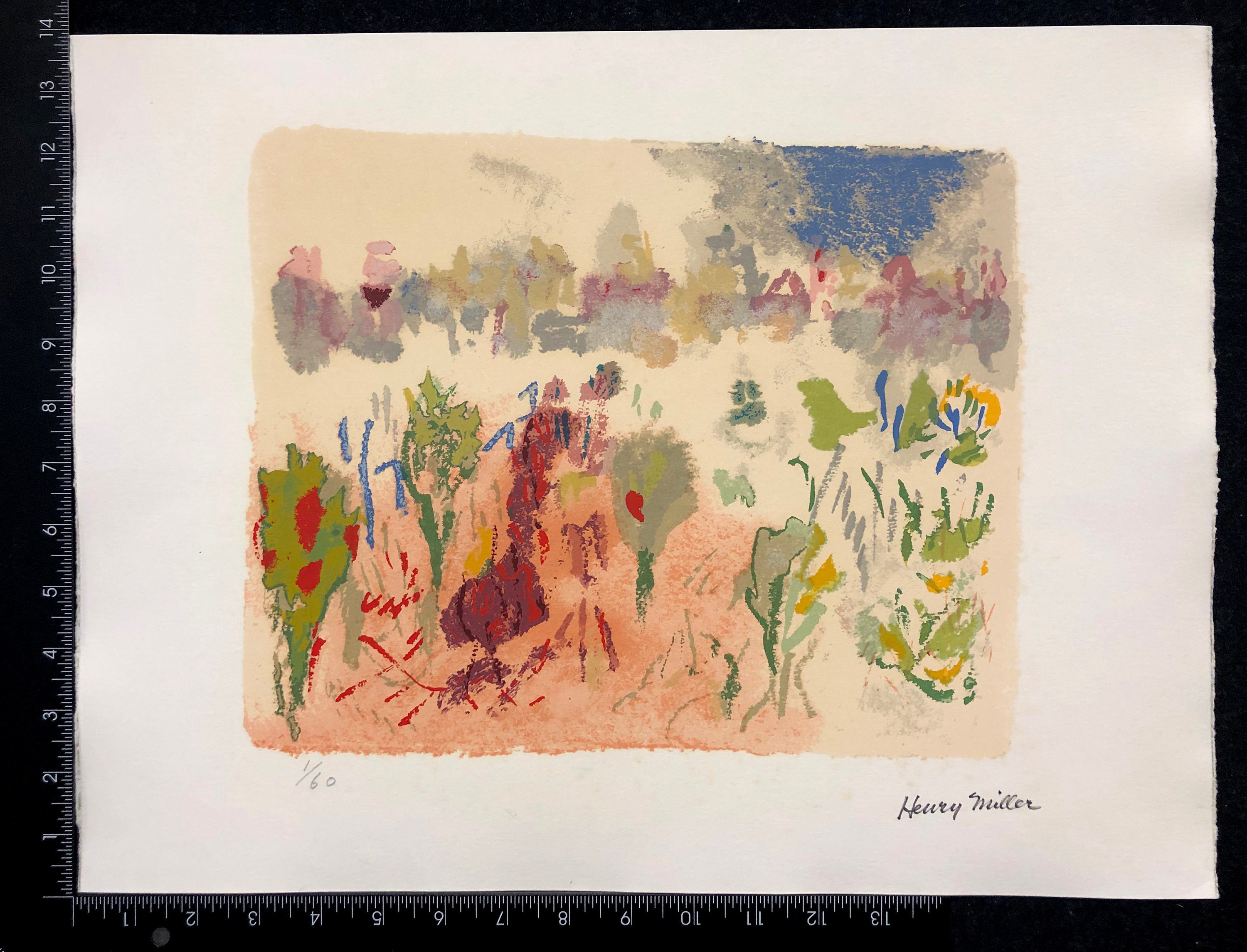 HENRY MILLER (american, 1891-1980), Title Unknown (landscape), Ca