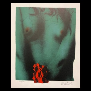 PAUL WUNDERLICH (German, 1927-2010), title unknown (blue torso), ca. 1975, lithograph, pencil signed.
