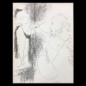 PABLO PICASSO (Spanish/French, 1881-1973), &quot;Le Peintre et Son Modele I&quot;, 1964, original lithograph