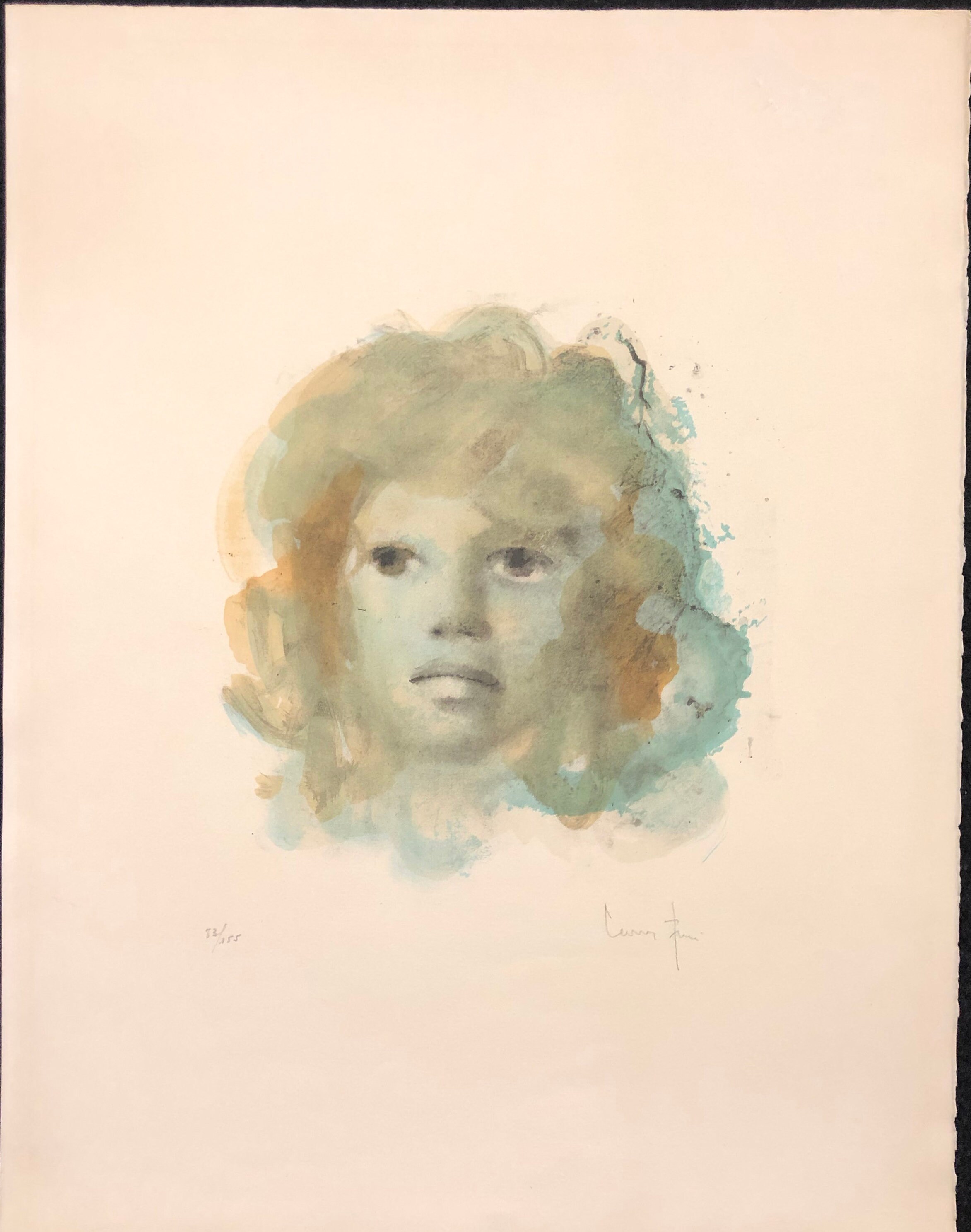 Leonor Fini Lithograph, Visage in Blue and Tan, Signed - Etsy