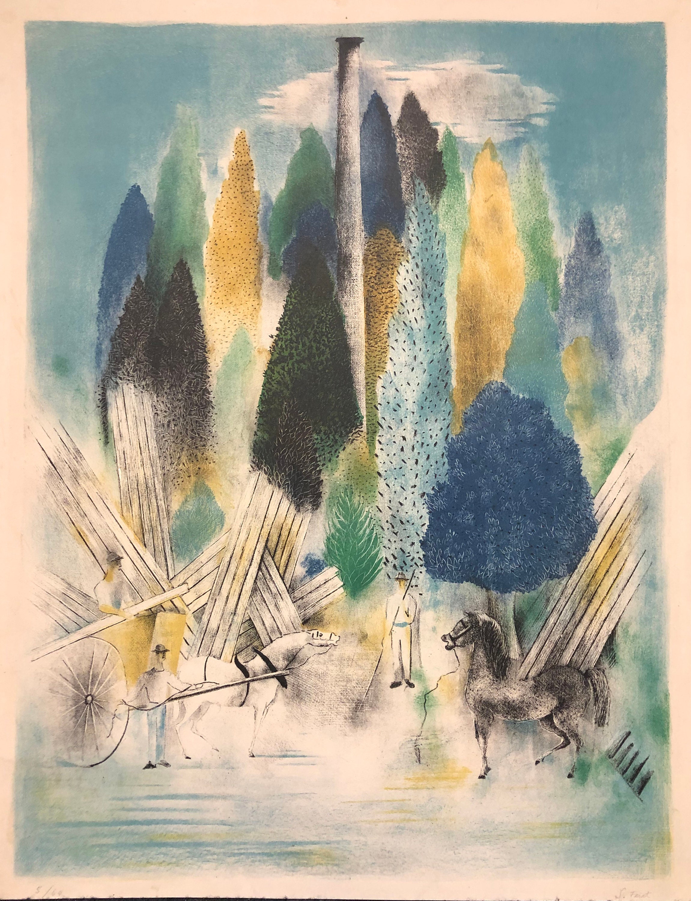 SERGE FERAT russian 18811958 paysage Avec Etsy