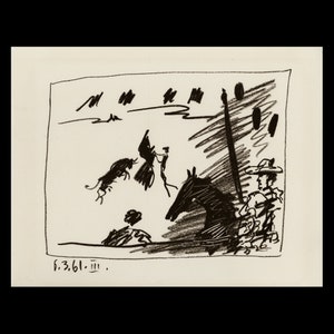 PABLO PICASSO (Spanish/French, 1881-1973), &quot;Banderillas&quot;, 1961, original lithograph
