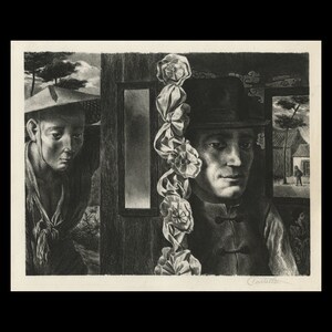 FEDERICO CASTELLON (Spanish/American, 1914-1971), &quot;The Groom&quot;, 1946, original lithograph, pencil signed.