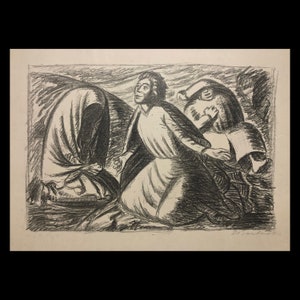 ERNST BARLACH (German, 1870-1938), &quot;Despair and Hope II&quot;, 1931, original lithograph, pencil signed.