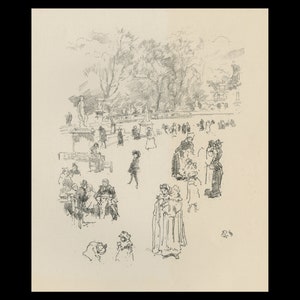 JAMES A. McNEIL WHISTLER (American, 1834-1903), &quot;Nursemaids: les Bonnes de Luxembourg&quot;, 1894, original lithograph