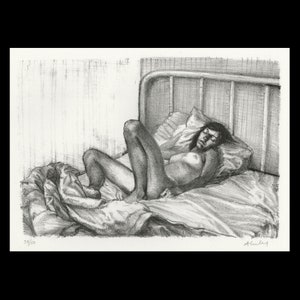 SIGMUND ABELES (Americano, 1934-vivo), &quot;Luz de la tarde&quot;, 1978, litografía original, firmada a lápiz