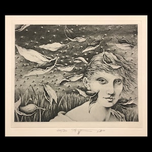 WILHELM EBERHARDT EGGERS (German, 1939-2004), "A Day Like Once Last Year", 1977, soft-ground etching, pencil signed and dated.