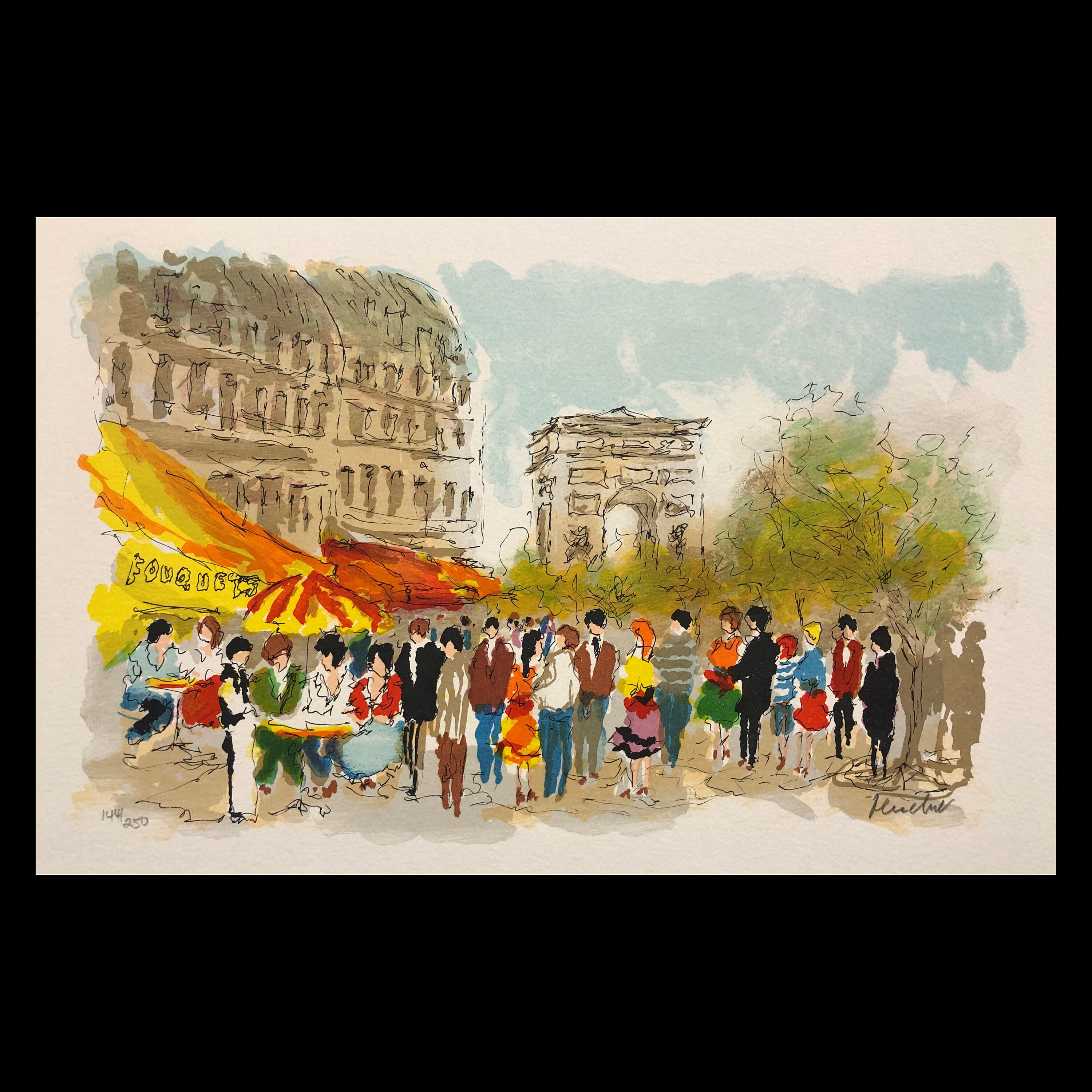 ユルバン・ユッシェ パリ グランパレ リトグラフ 版画 185/250 Urbain Huchet Art - 45 For Sale at 1stDibs | huchet artist