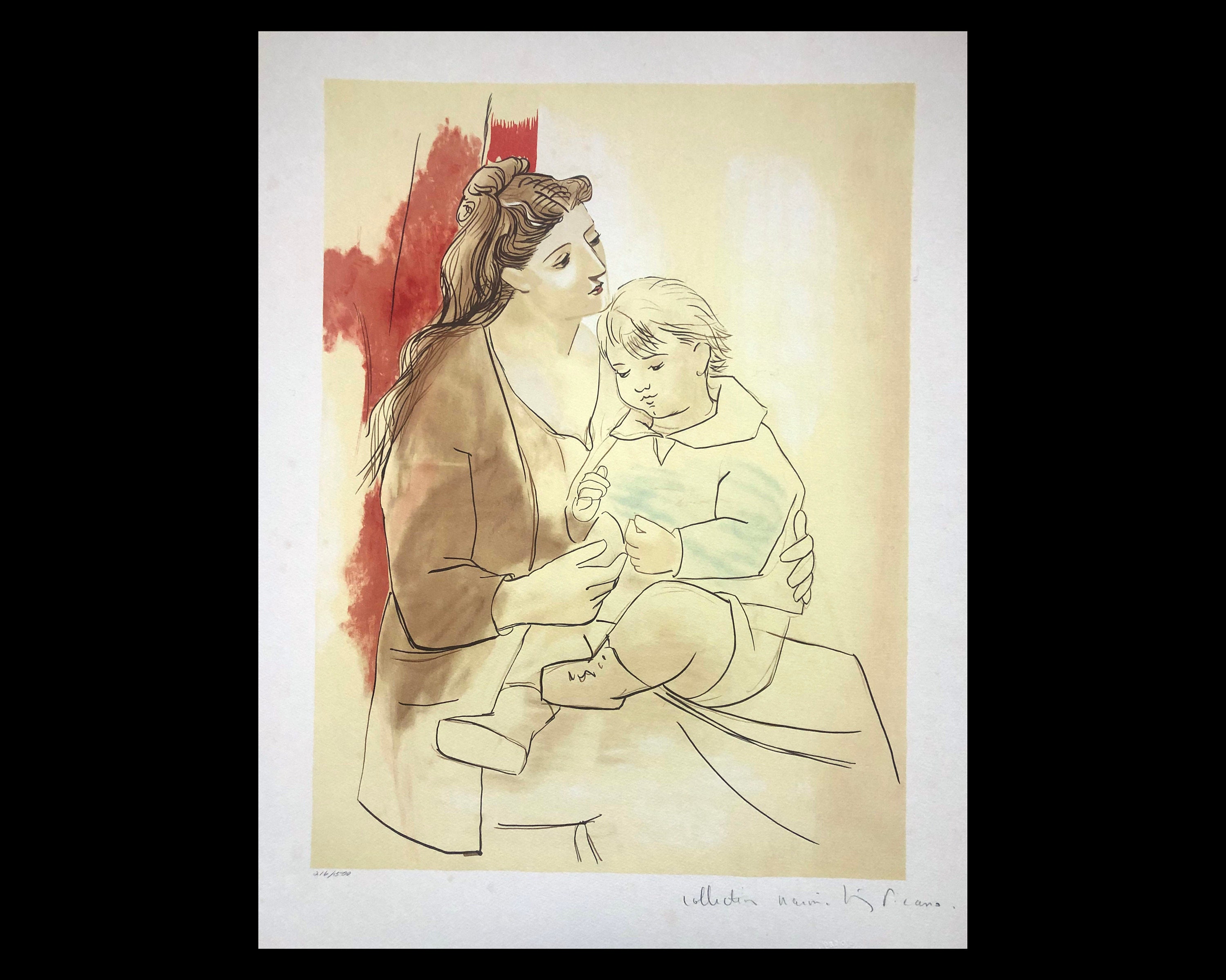 ピカソ 母と子 リトグラフ 1963年 ピカソ 母と子 リトグラフ 1963年