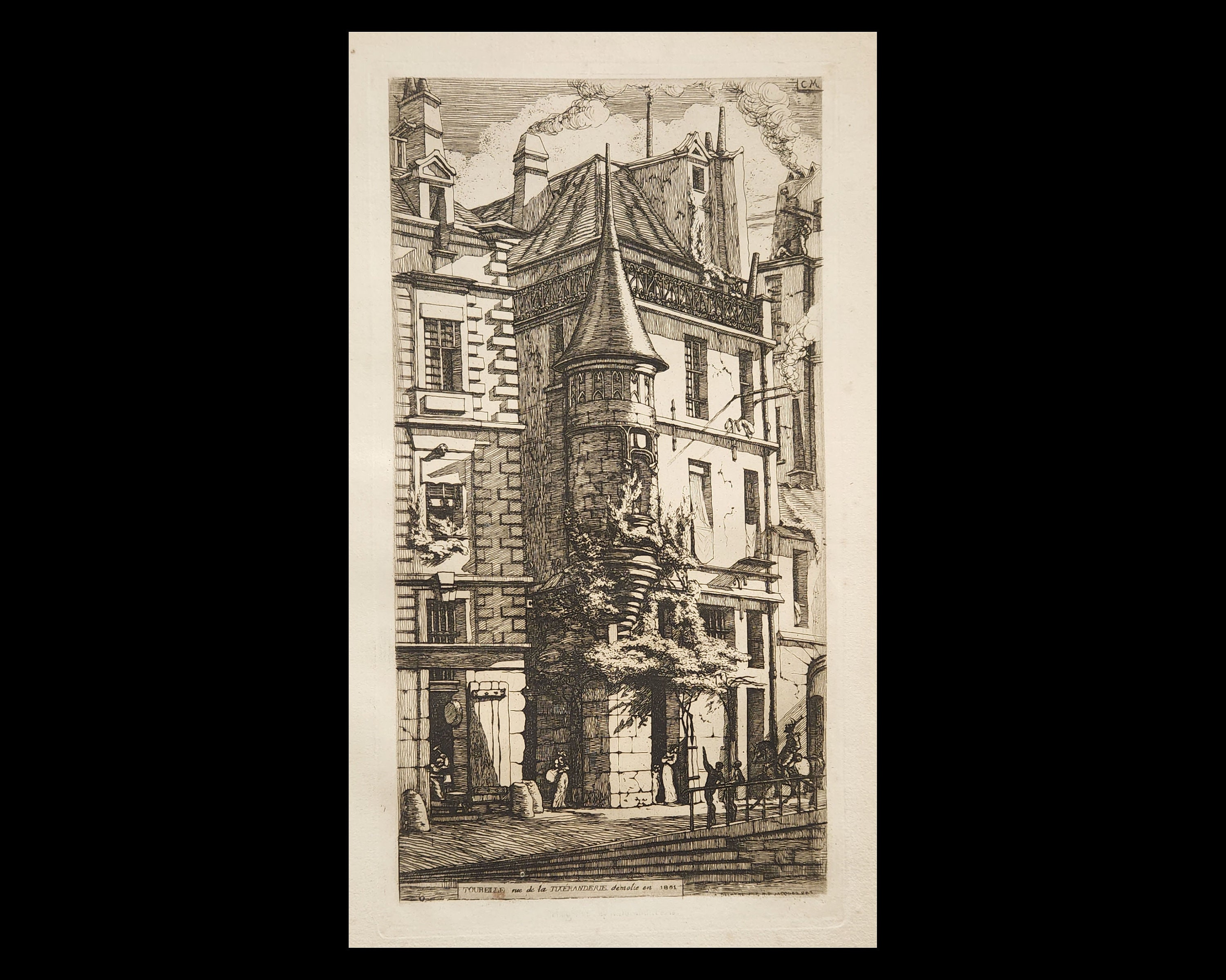 Charles Meryon Heliogravure, Tourelle De La Rue, C.1878 - Etsy