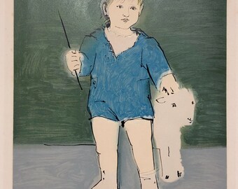 パブロ・ピカソ（後期）（スペイン/フランス、1881-1973）、「子羊を