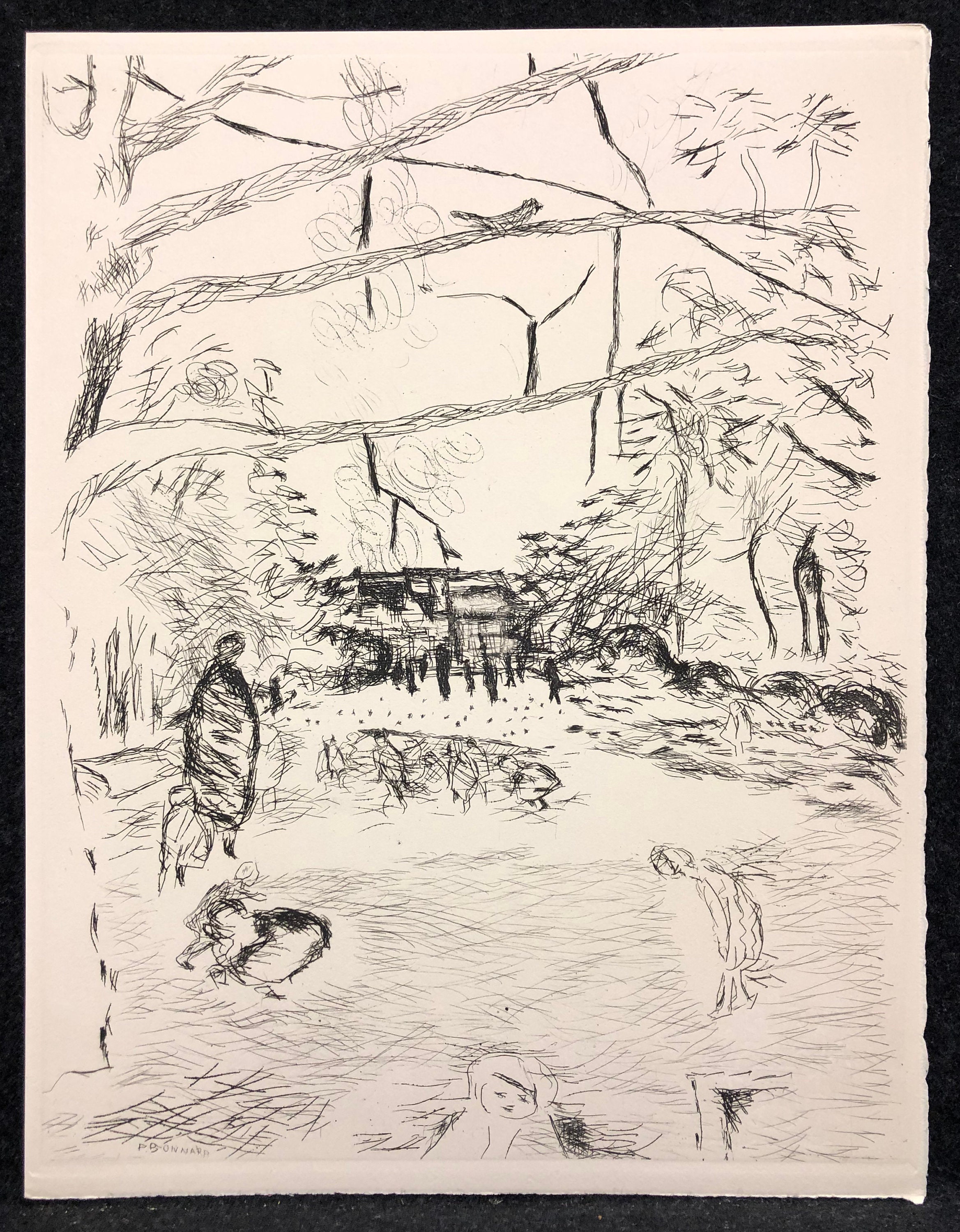 Pierre Bonnard、PERSONNAGES DANS UN PARC Pierre Bonnard、PERSONNAGES DANS UN PARC