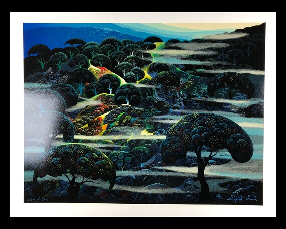 EYVIND EARLE American 1916-2000 Garden of - Etsy.de オンラインでの早期割引 Eyvind Earle 版画