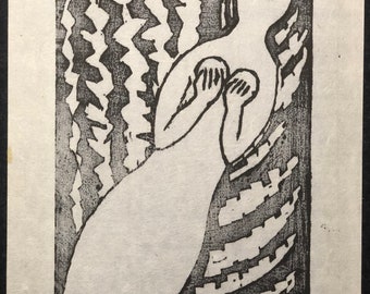 秋山巌 木版画 雪おんな 1977年オリジナル作品 秋山巌 木版画 雪おんな 1977年オリジナル作品 - メルカリ