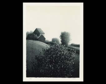 ROBERT KIPNISS (American, b. 1931), &quot;Bush&quot;, 1971, original lithograph, pencil signed