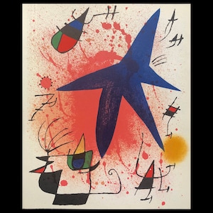 JOAN MIRO (Spanish/French, 1893-1983), &quot;Lithographe I&quot;, 1972, original lithograph.