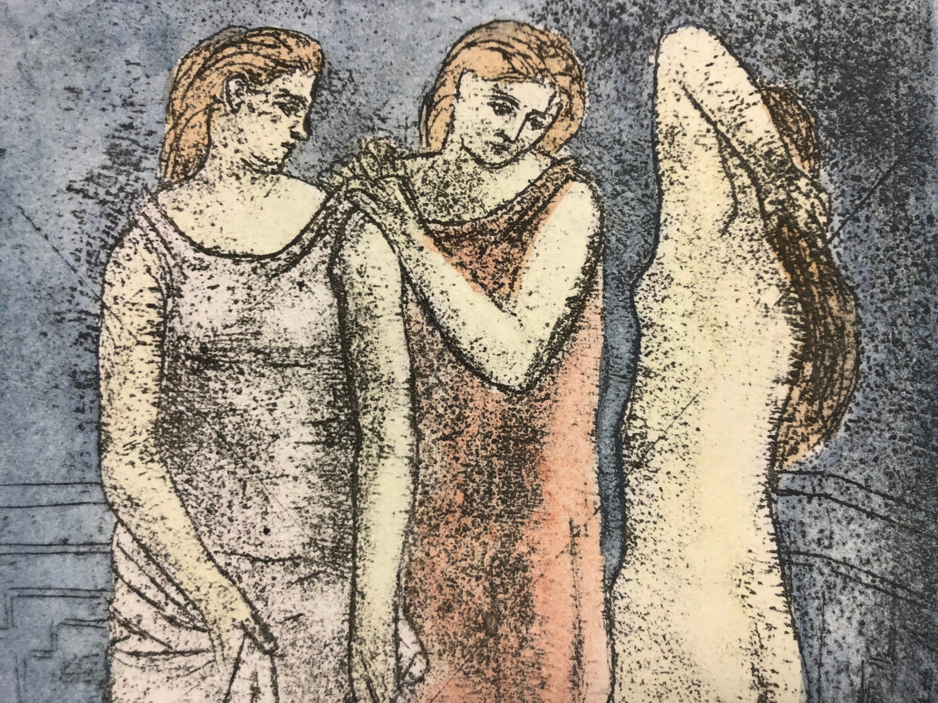 ピカソ、ETUDE POUR LES TROIS GRACES Pablo Picasso The Three Graces Original Etching Collectors