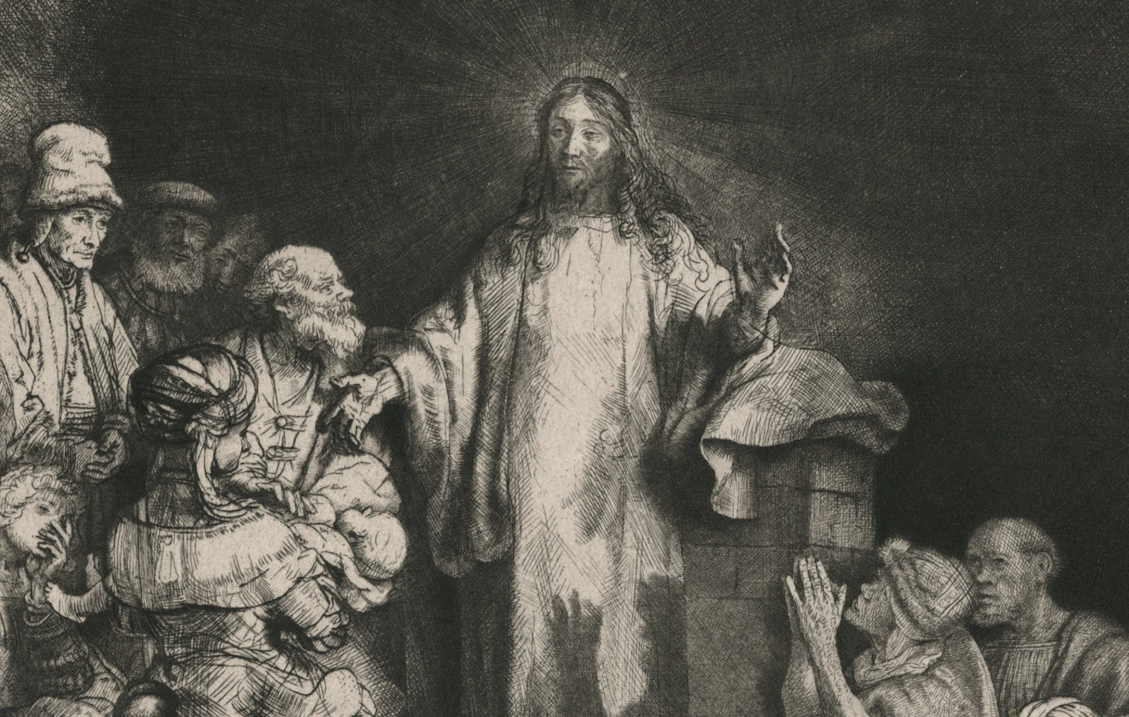 REMBRANDT van RIJN Dutch 1606-1669 Christ Healing | Etsy