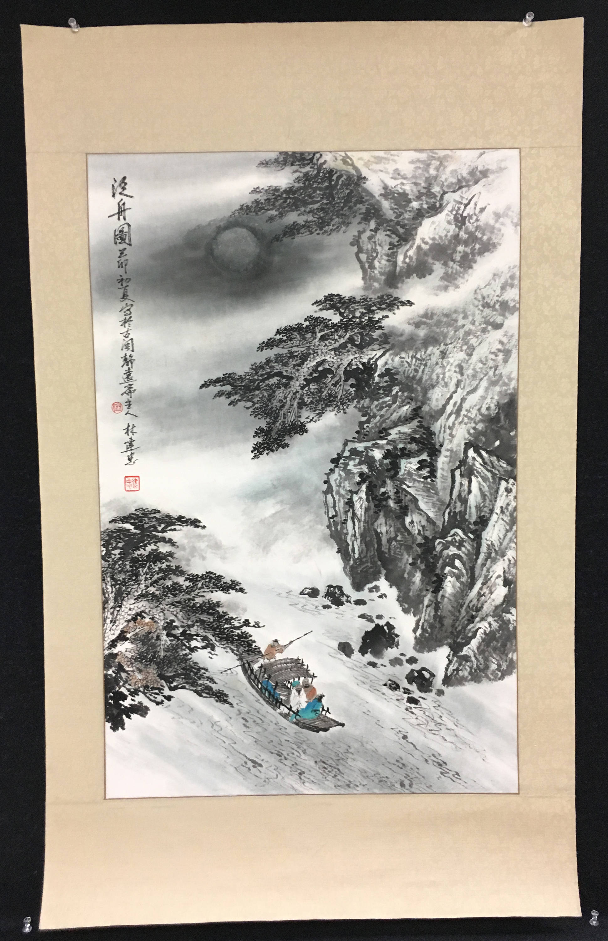 林建忠 河水画 中国水墨水彩画 サイン入り - Etsy 日本