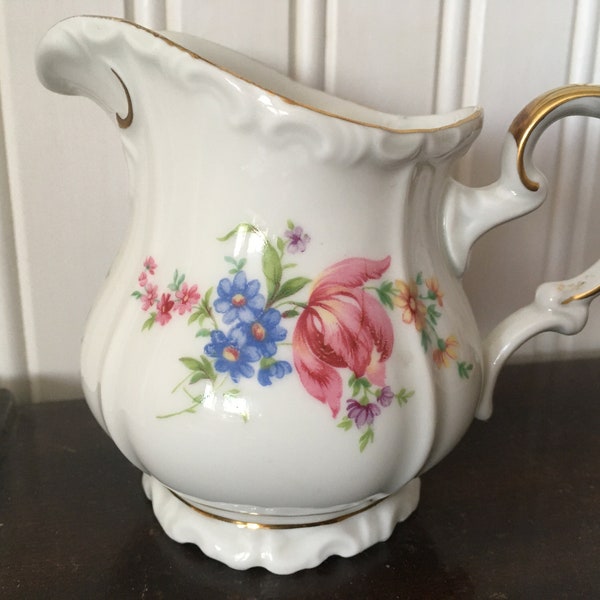 Edelstein  Meissen Floral Creamer, Bavaria, Maria Theresla