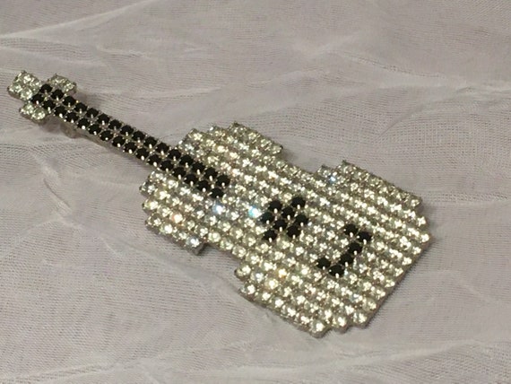 Bauer Guitar Brooch - image 2