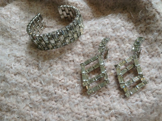 Weiss cuff bracelet and Earrings - image 2