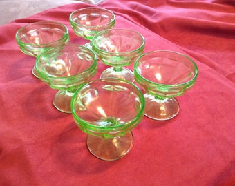 Federal Glass Vintage Sherberts