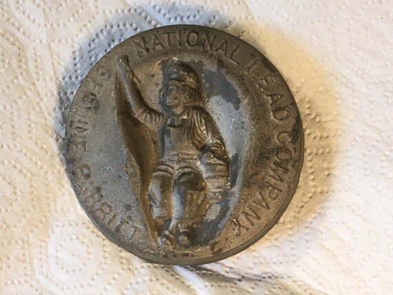 Vintage National Lead Co. Paperweight | Etsy