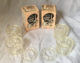 Vintage 2 Boxes of the Original Candle Vase (4 total)