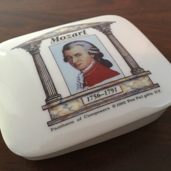 Mozart Jewelry Trinket Box - Pantheon of Composers MET Opera Collection