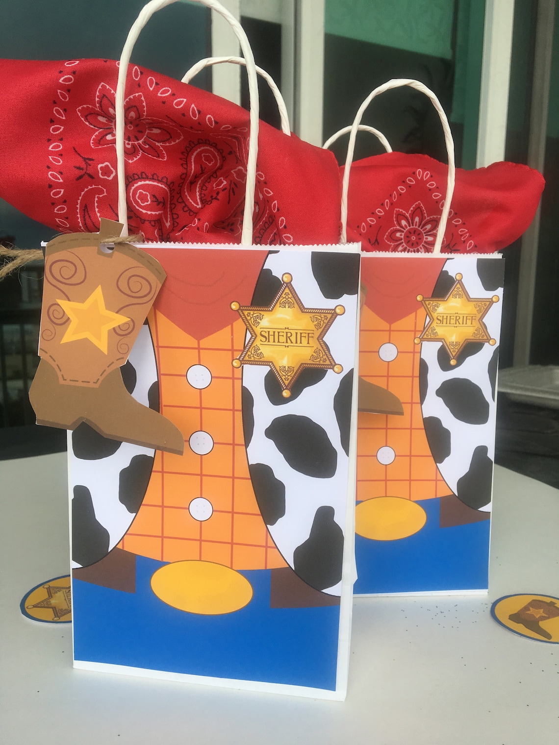 Toy Story Woody Treat Bag Sheriff Woody Birthday Treat Bag Etsy