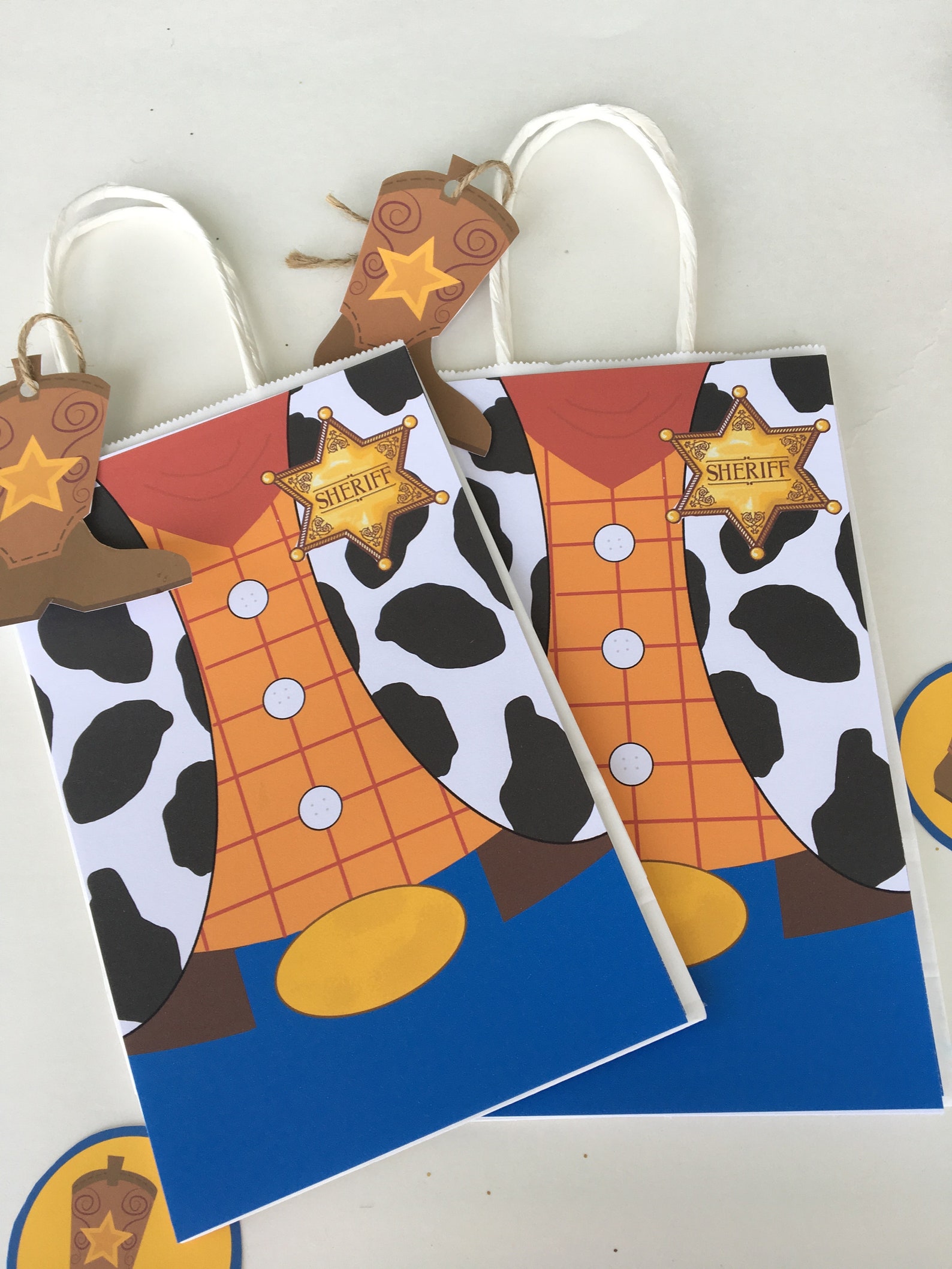 Toy Story Woody Treat Bag Sheriff Woody Birthday Treat Bag Etsy