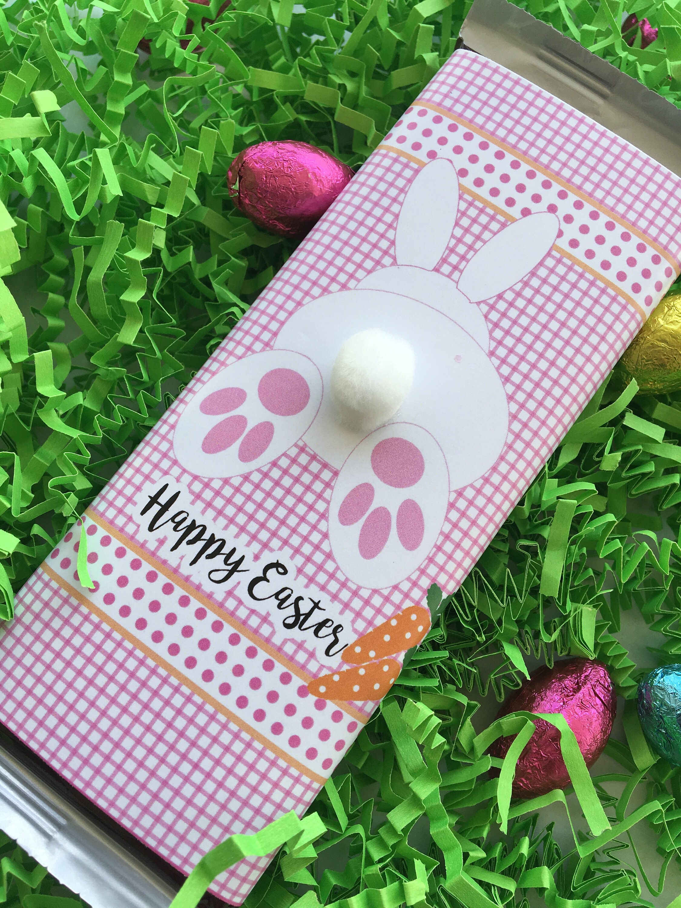 Easter Bunny Candy Wrapper Personalized Easter Candy Gift Etsy
