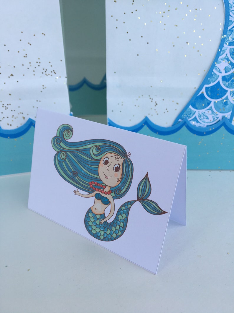Mermaid Under the Sea Mermaid Party Mermaid Gift Bags Etsy