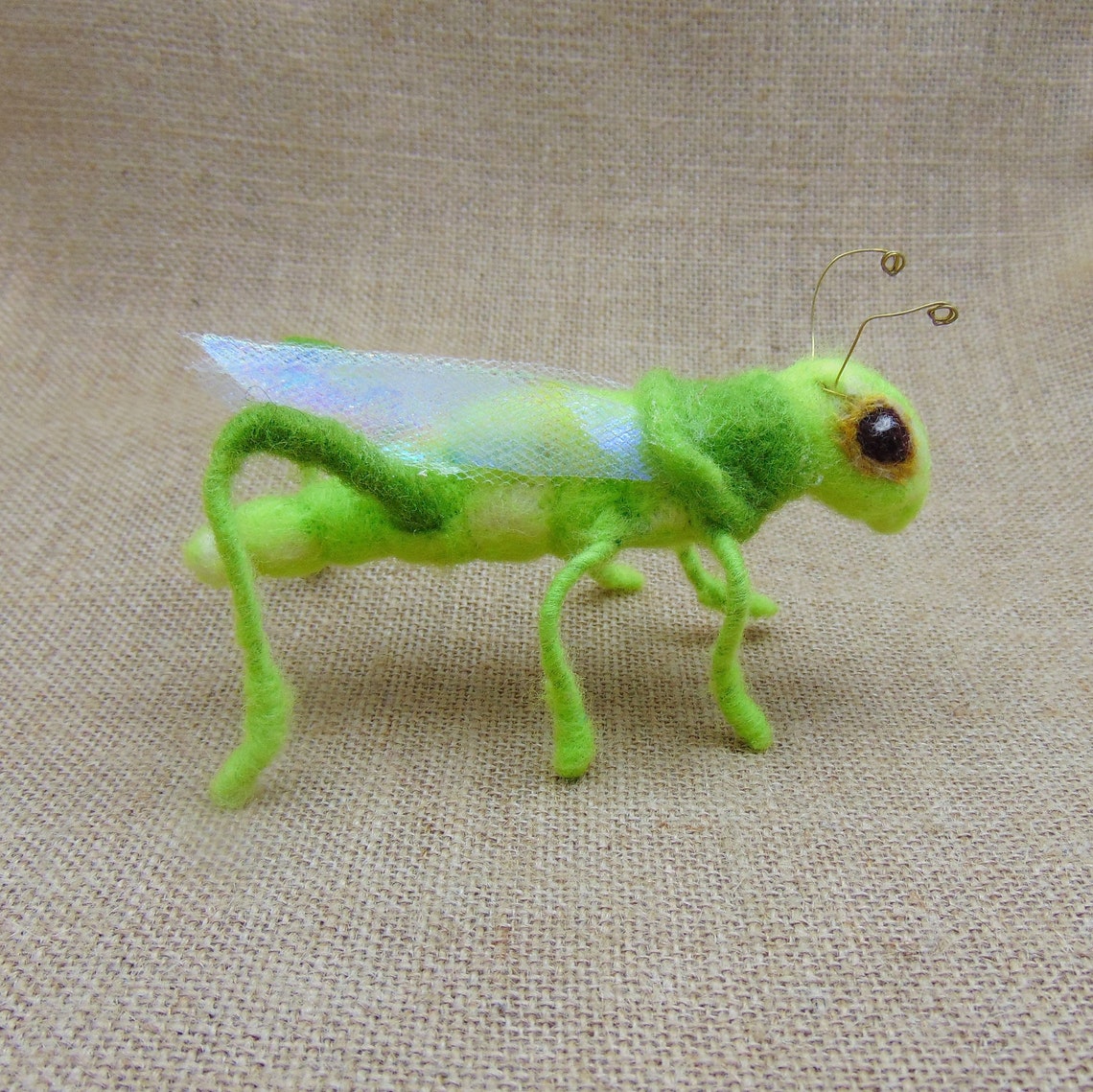 Needle Felted Felted Insect Figurine Soft Etsy