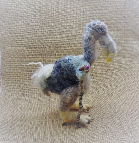 Oiseau Dodo Feutrée Figurine De Dodo Dodo Art Doll Souples Alice Décoration Oiseau Avec Canne à Laiguille Oiseau Personnage Romanesque