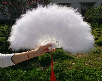 ,wedding bridal feather hand fans for bridesmaids Green and Yellow Feather Fan,Dance Fan,cheap Burlesque fans,SIZE:20inchX12inch 50X30cm